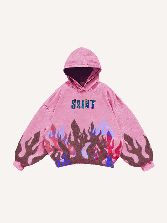 Fashion Casual Printed Polyester Sweater