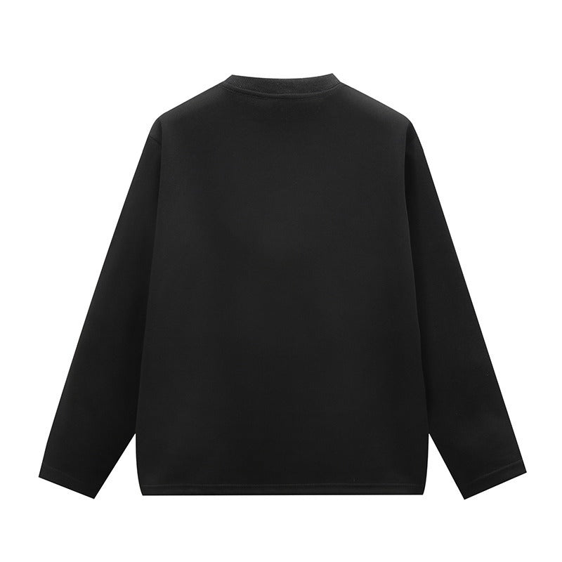 Loose Design Long Sleeve All-matching Inner Wear Patchwork Sweater