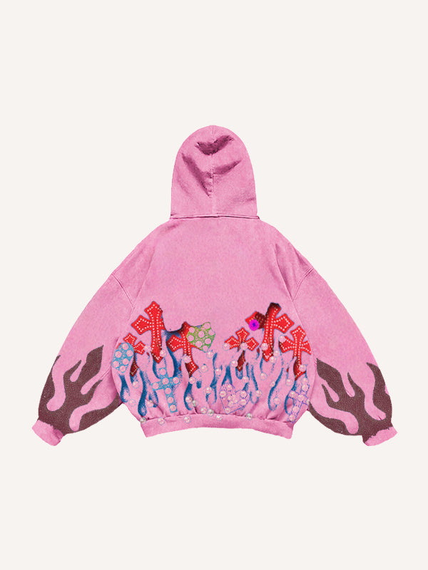 Fashion Casual Printed Polyester Sweater