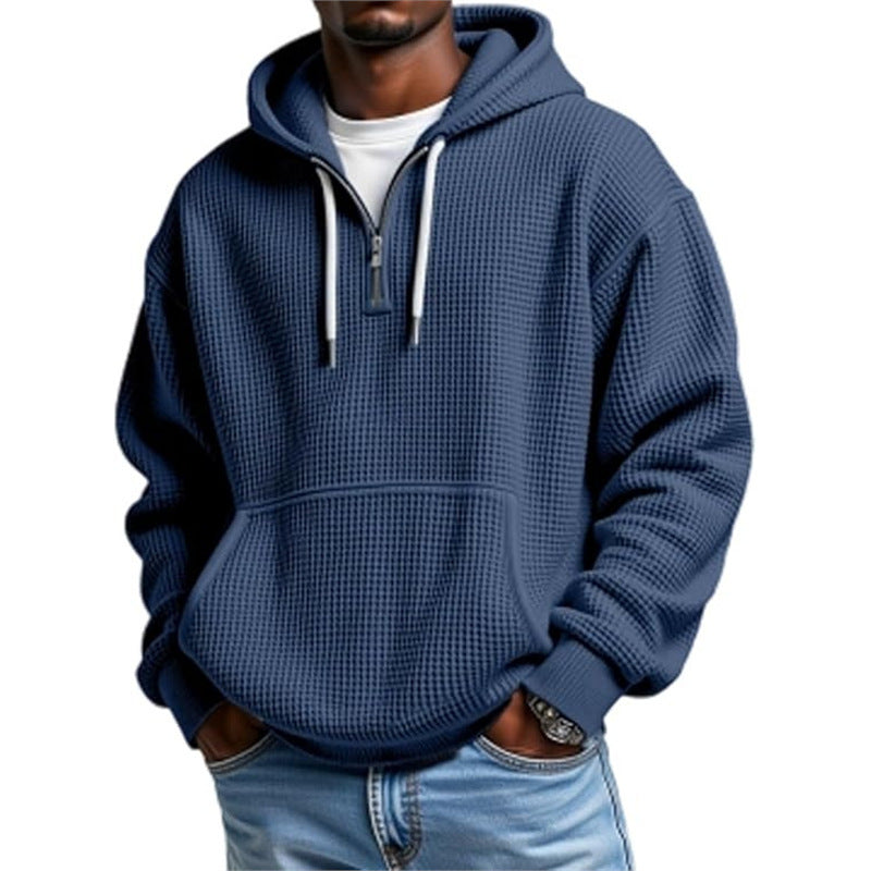 3D Printed Men's Double Hood Zipper Hooded Sweater