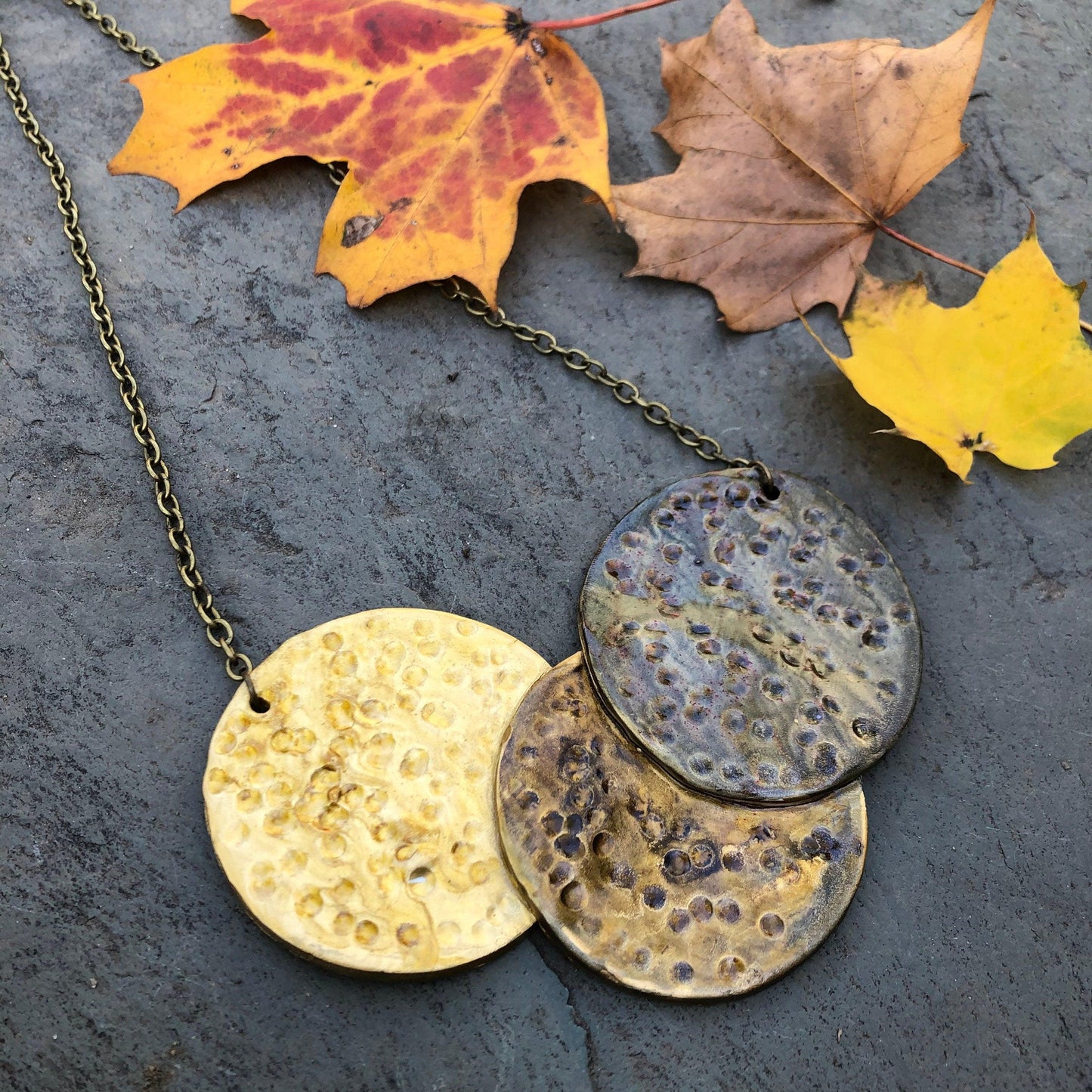 Chunky Metallic Statement Necklace