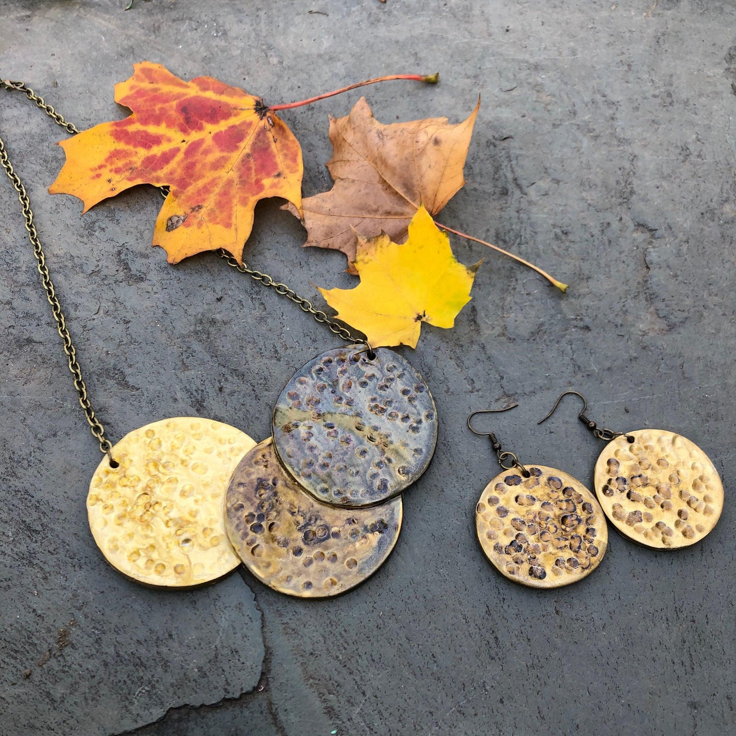 Chunky Metallic Statement Necklace