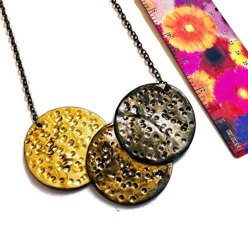 Chunky Metallic Statement Necklace