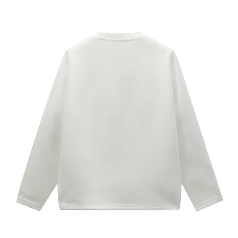 Loose Design Long Sleeve All-matching Inner Wear Patchwork Sweater