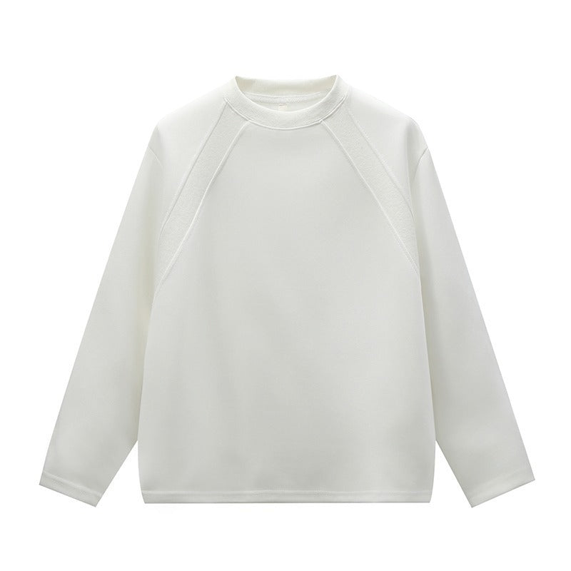 Loose Design Long Sleeve All-matching Inner Wear Patchwork Sweater